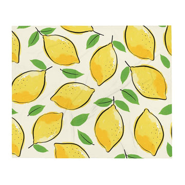 "Lemons" Throw Blanket - AMALFITANA STORE